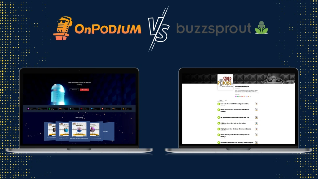 OnPodioum vs Buzzsprout reviews